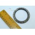 Men's Bracelet kada Bangle Steel with silver wire Inside diameter 2.6 inch